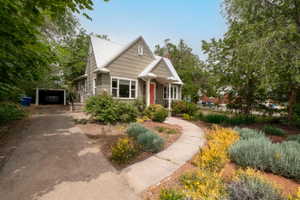 Photoshop dream of a xeriscaped front yard.