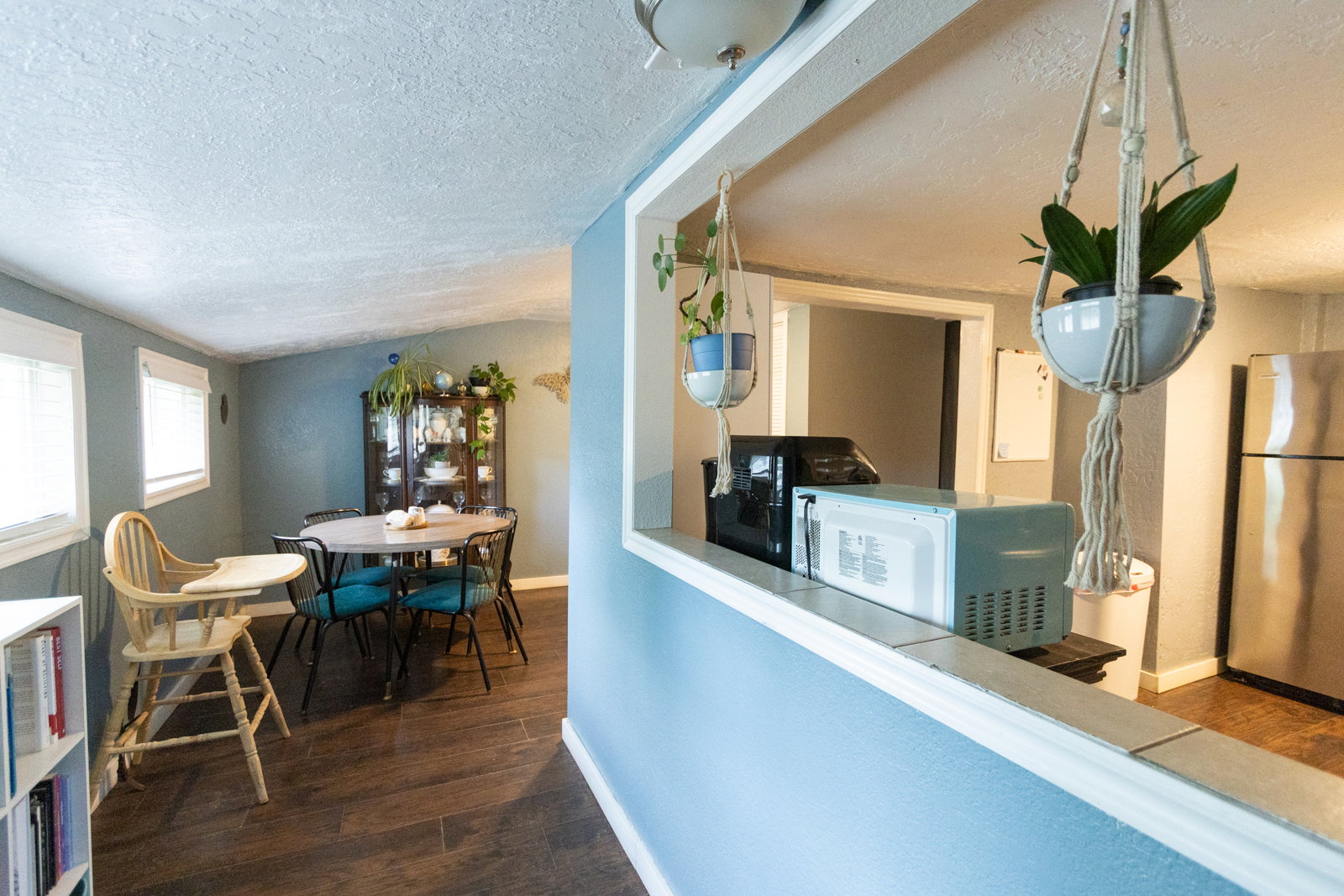 Interior living space featuring wood-finish flooring