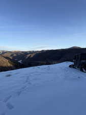 View of Causey reservoir from potential building site
