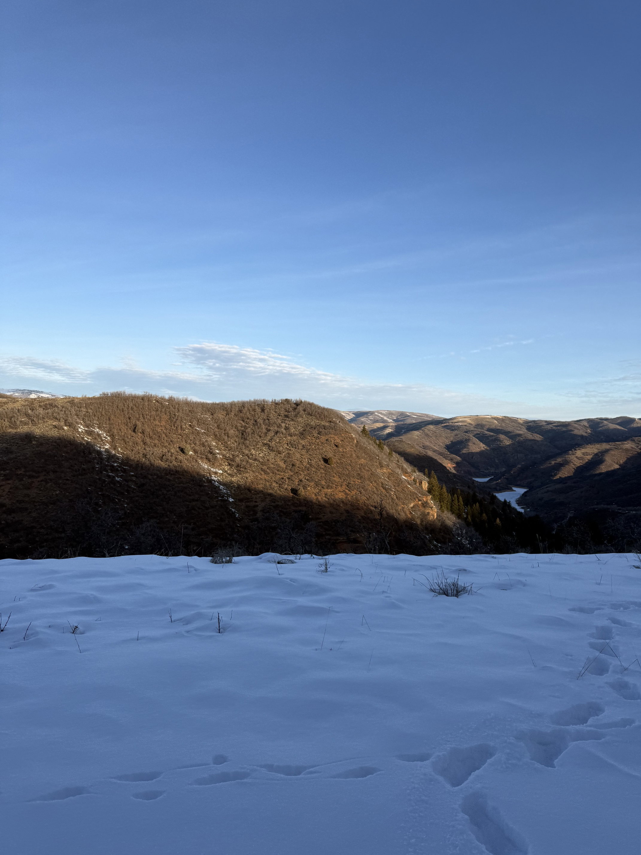 View of Causey reservoir from potential building site