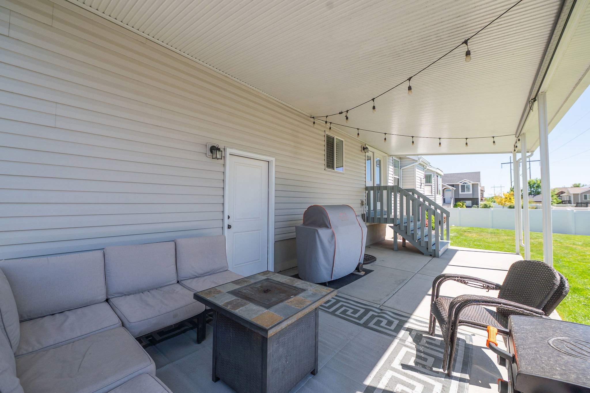 Covered patio
