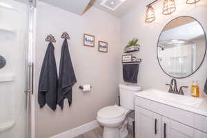 3/4 bathroom