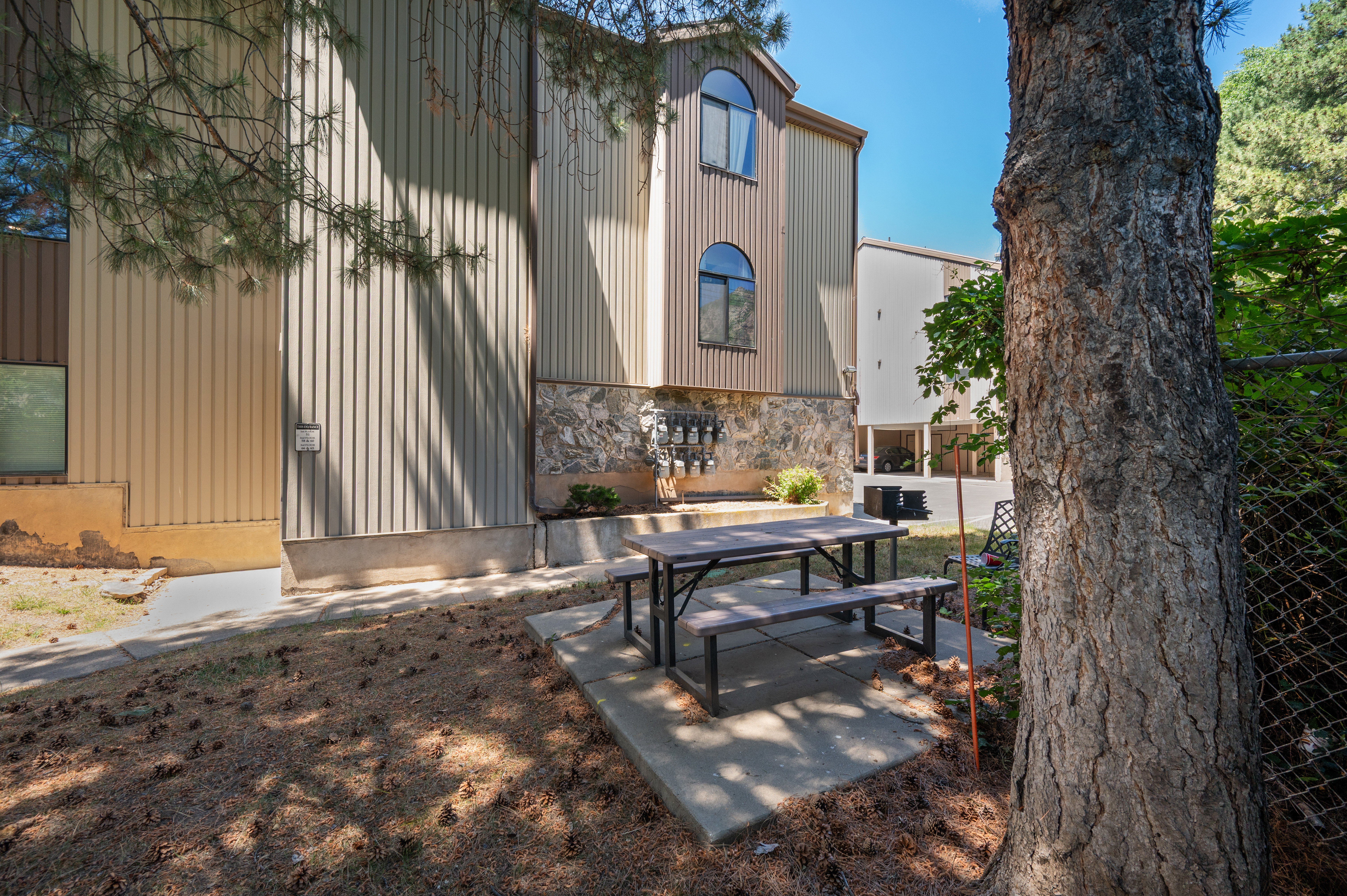 Exterior siding with stone accents
