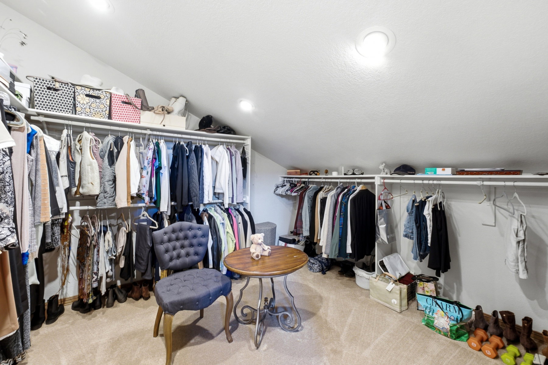 The Primary Bedroom has two large closets.