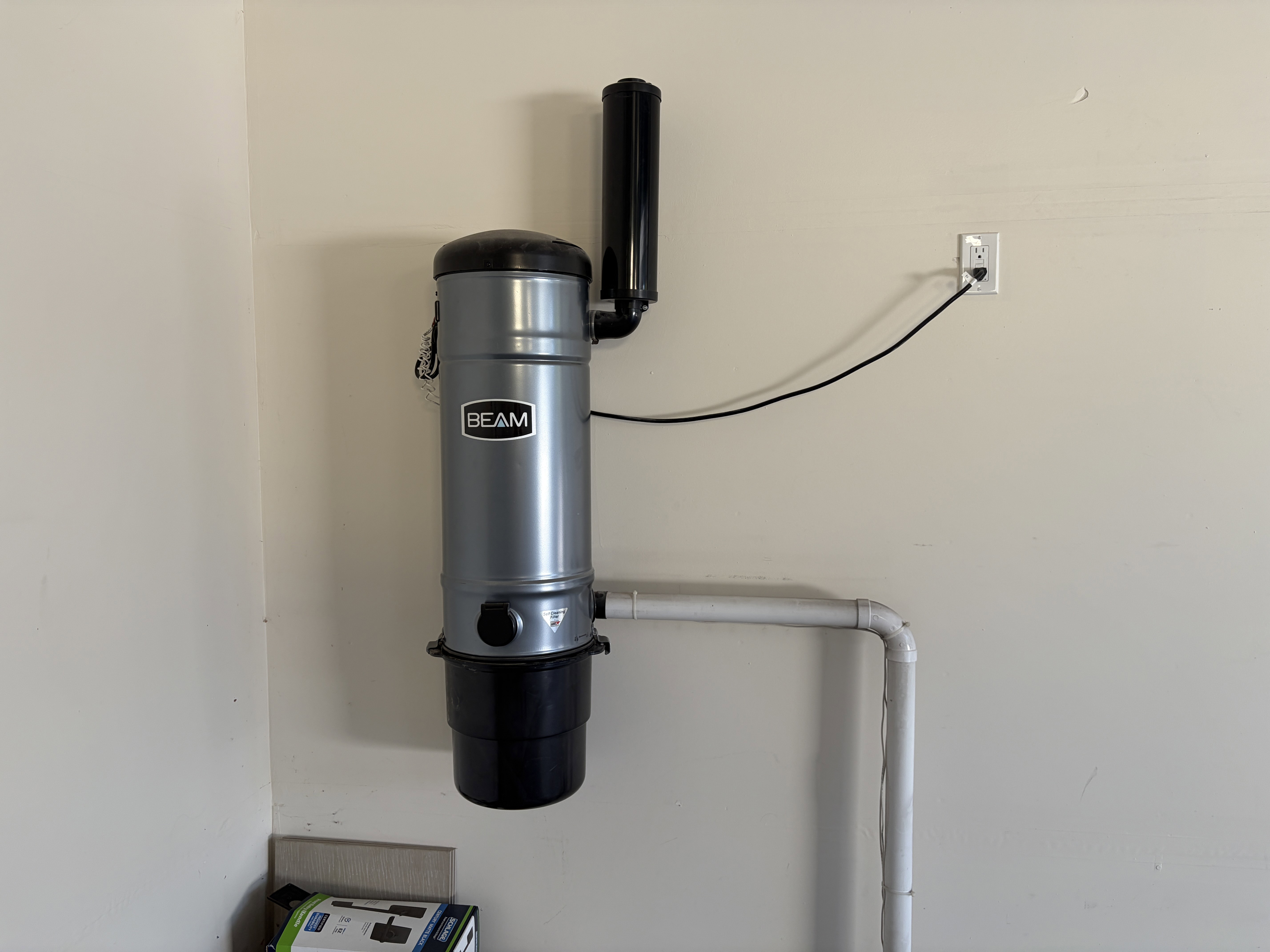 Central vacuum system installation