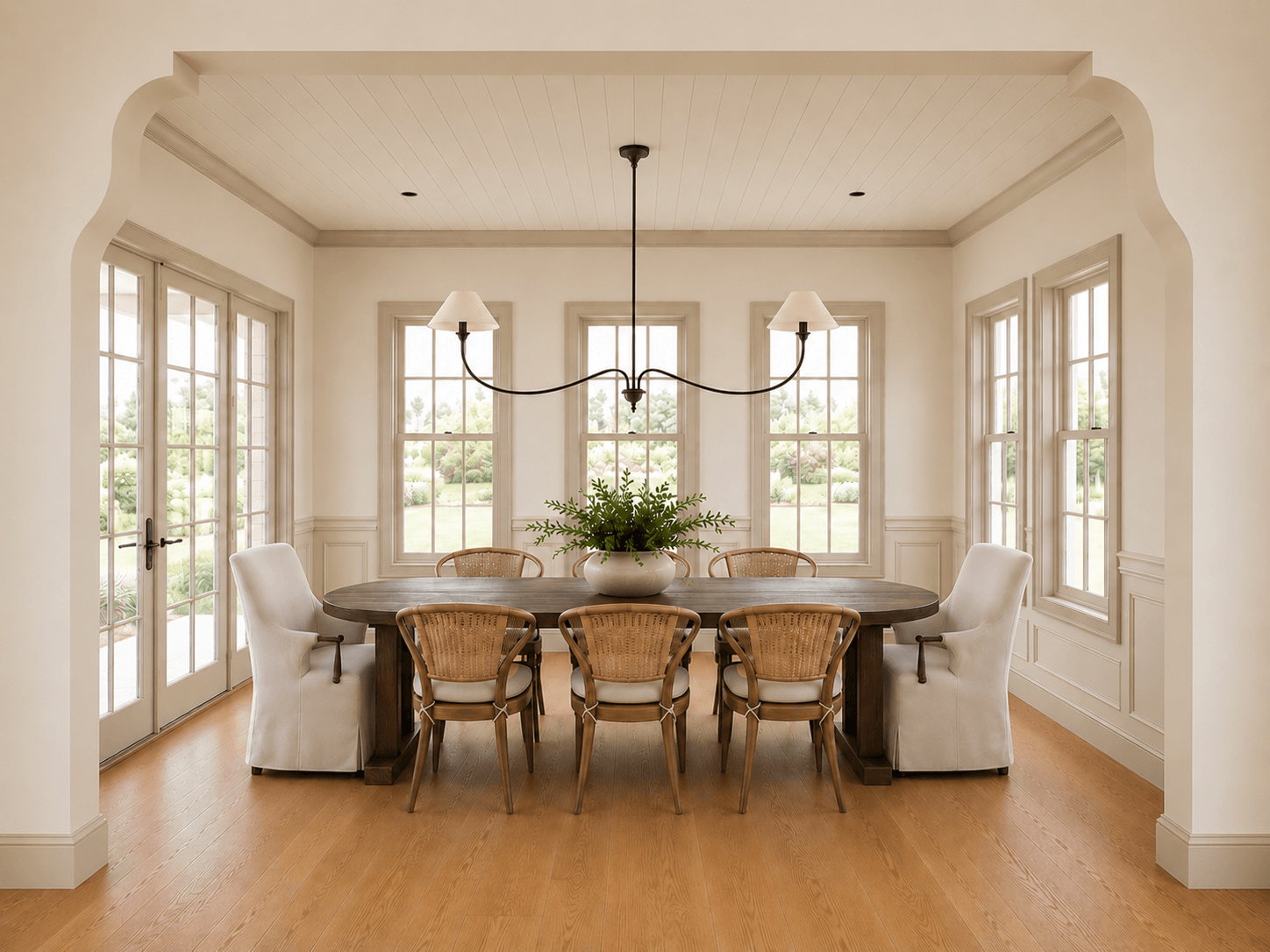 Rendering. Dining area