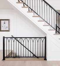 Hardwood flooring on the main level