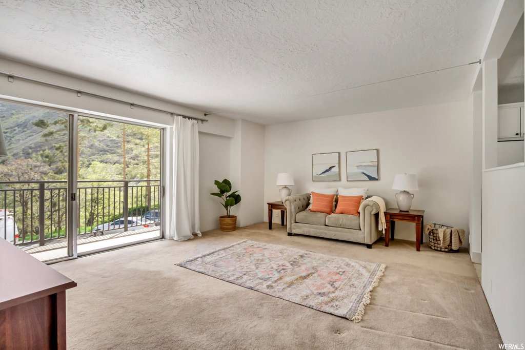 Living Room with beautiful views of Emigration Canyon.