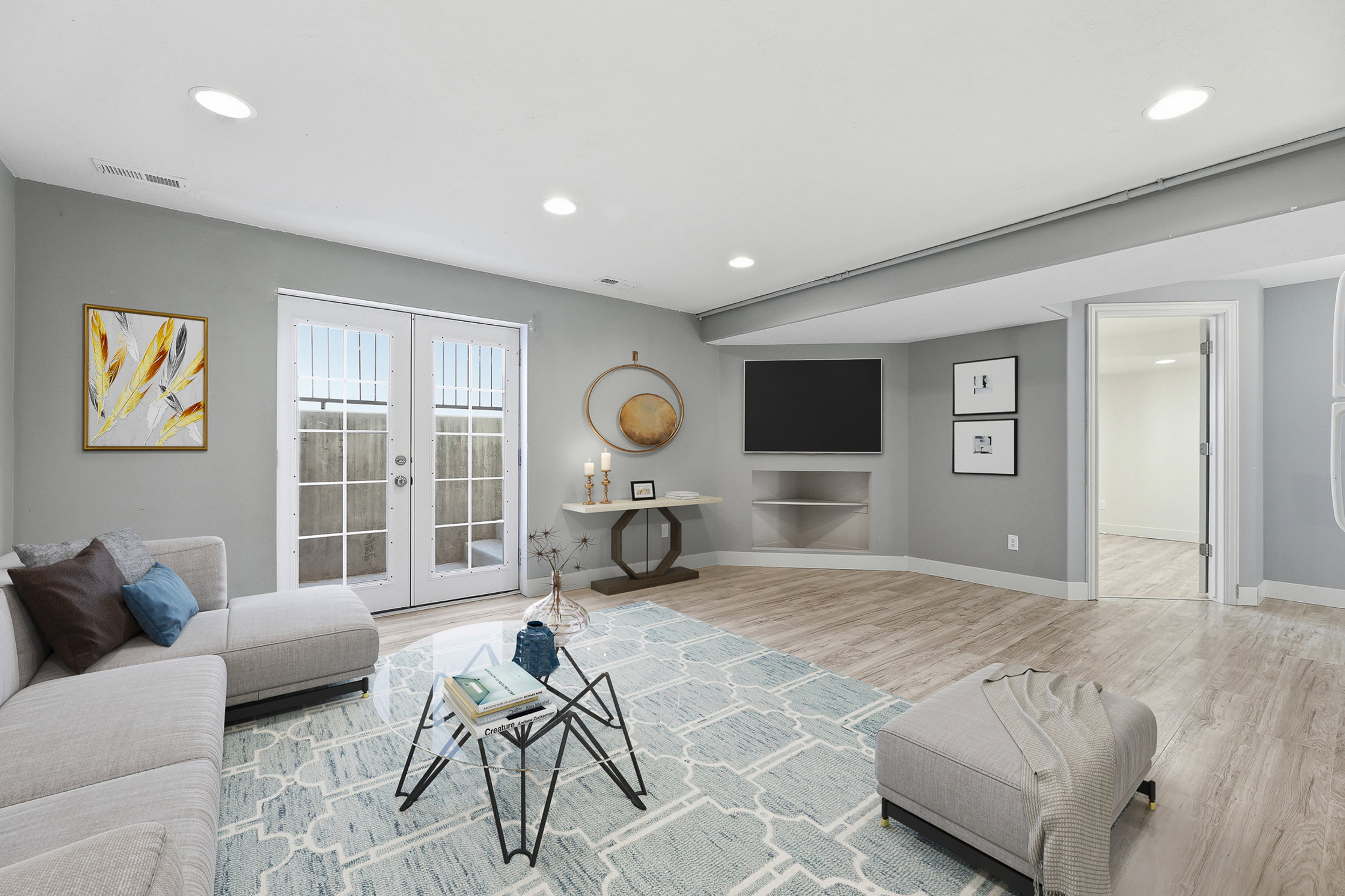 Basement family room