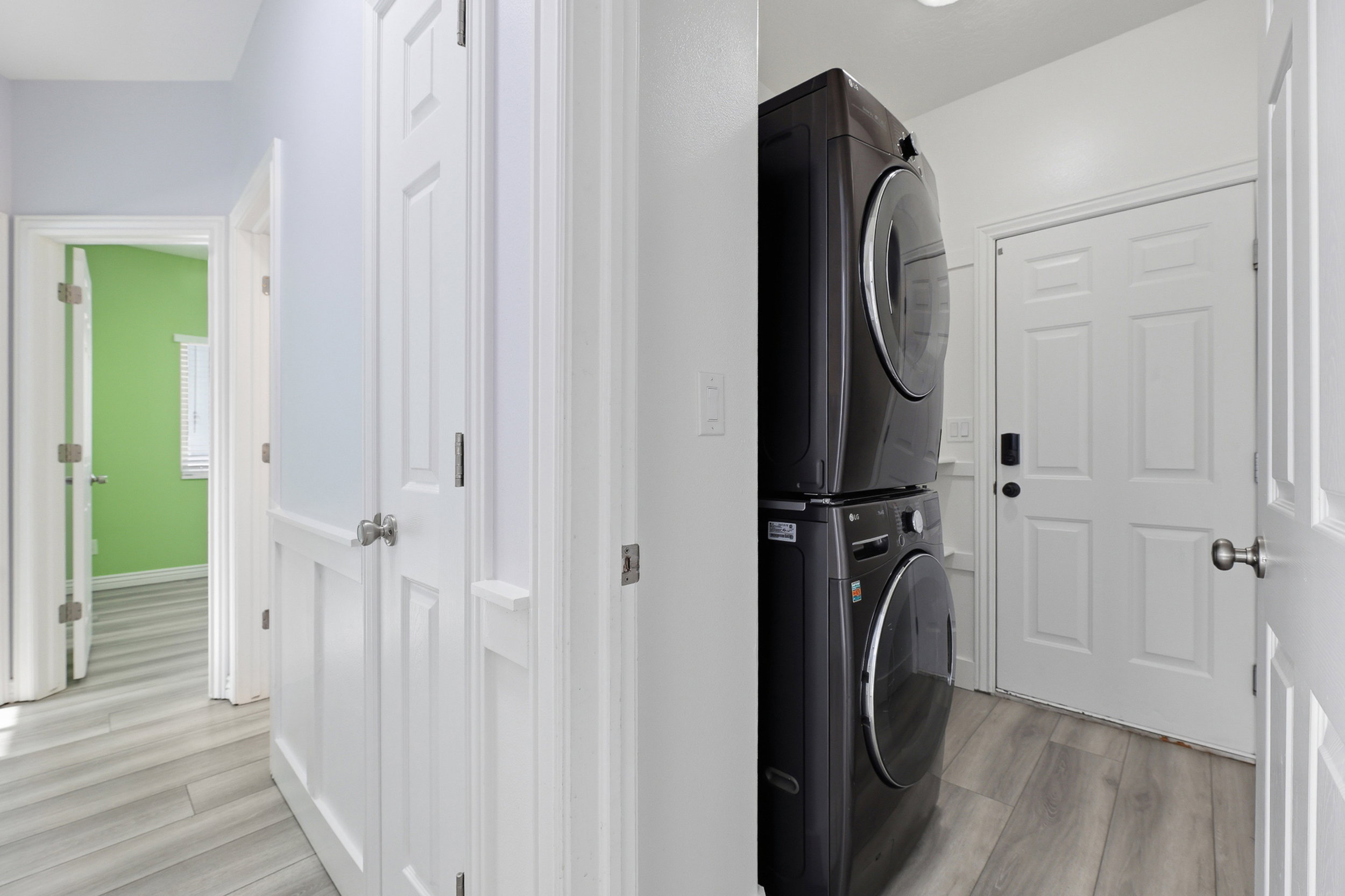 Laundry room with garage access