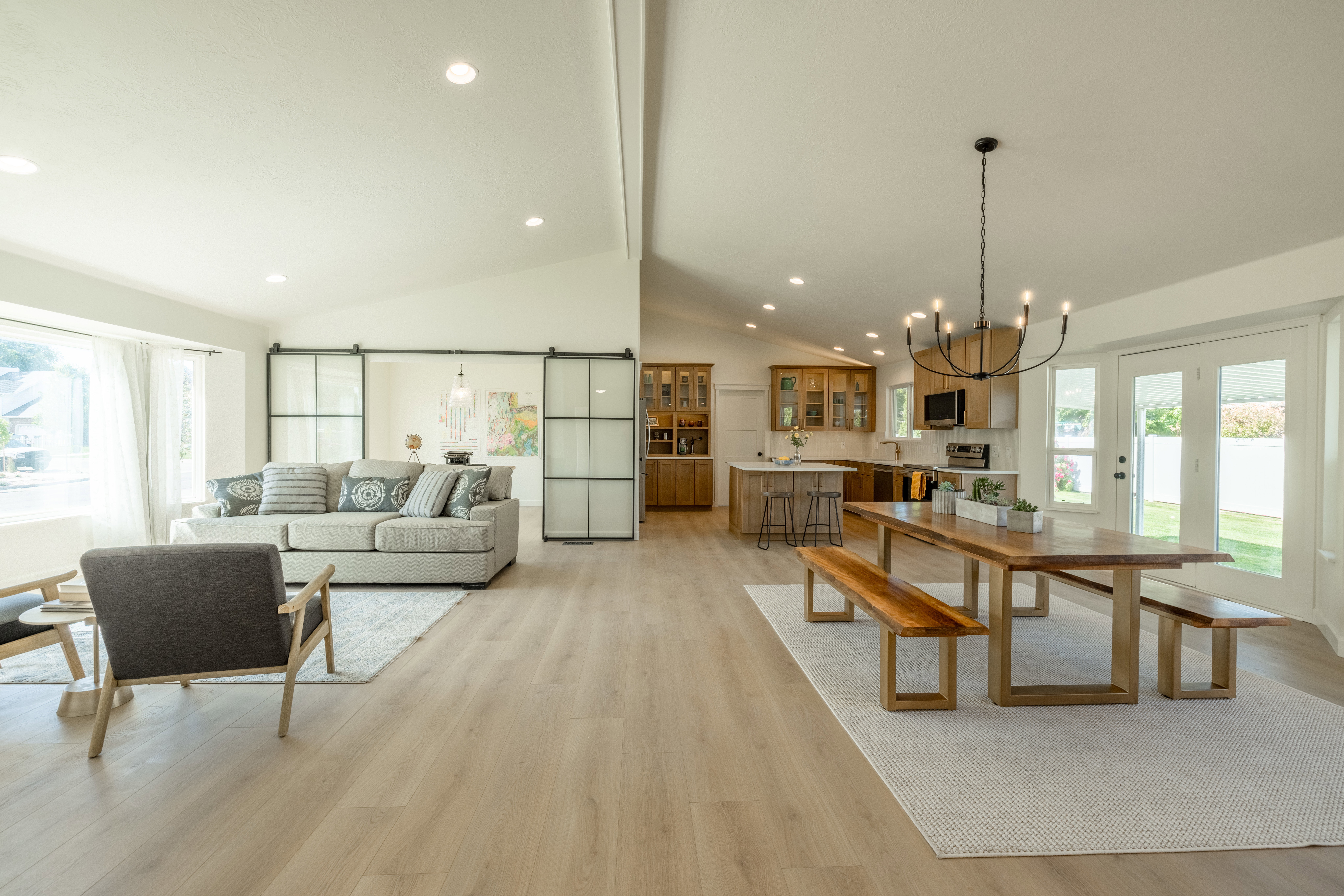 Large great room with natural light