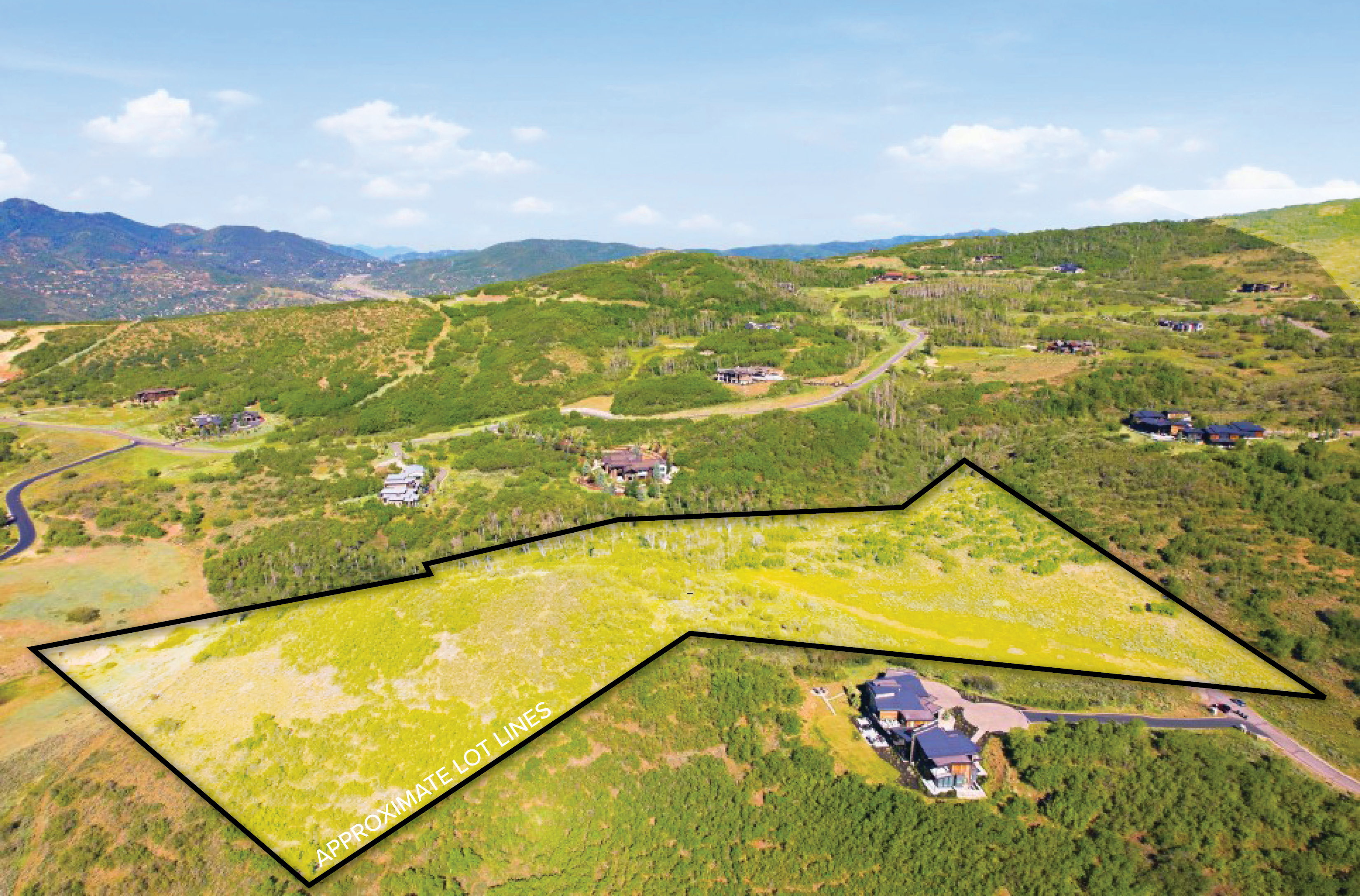 Expansive land parcel with verdant ground cover framed by distant mountains