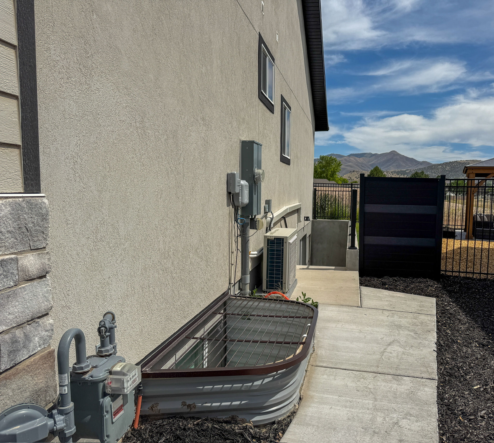 Separate ADU Entrance on West Side of Home
