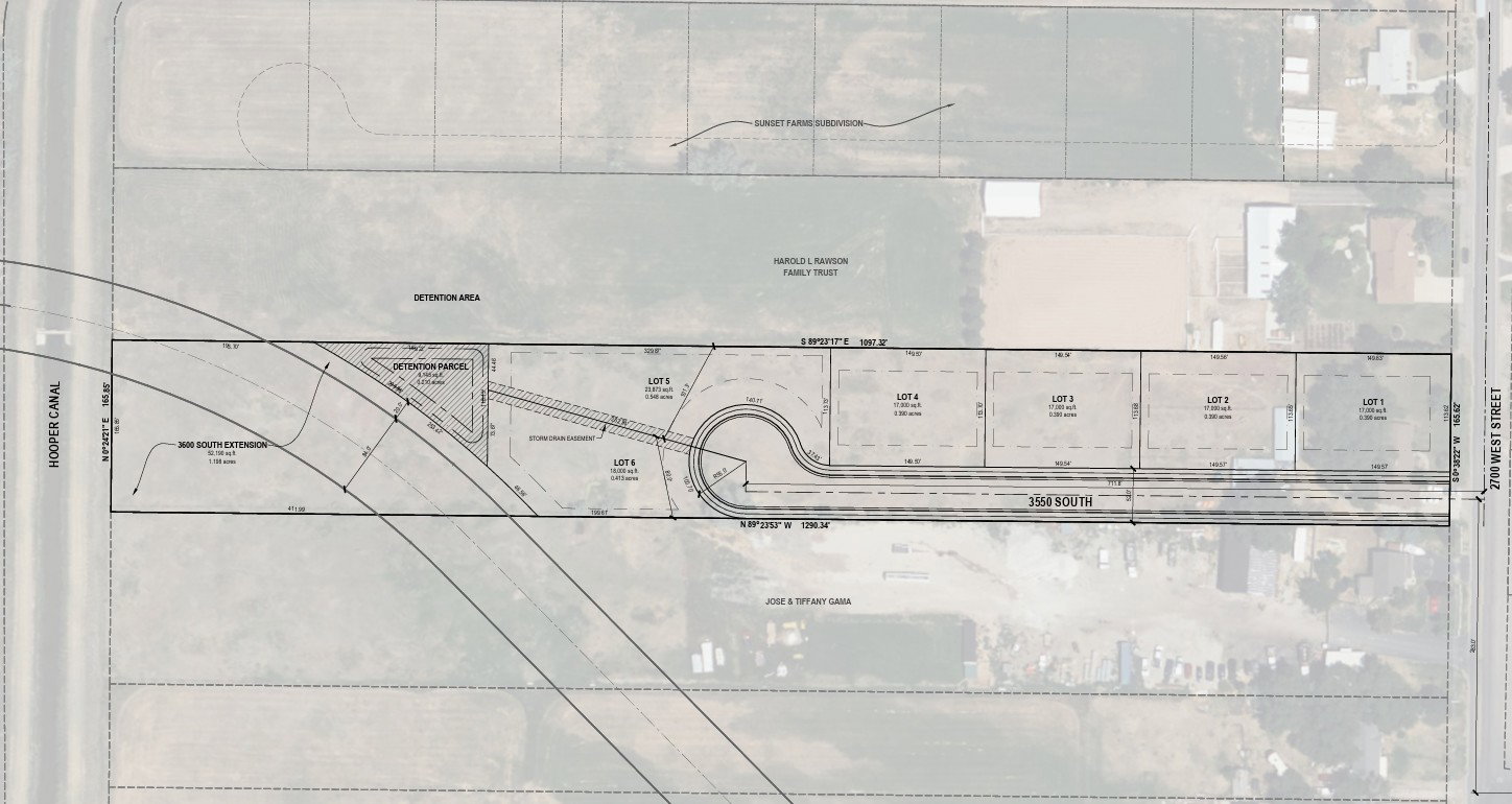 R2 ZONING LAYOUT WITH 6 HOME SITES