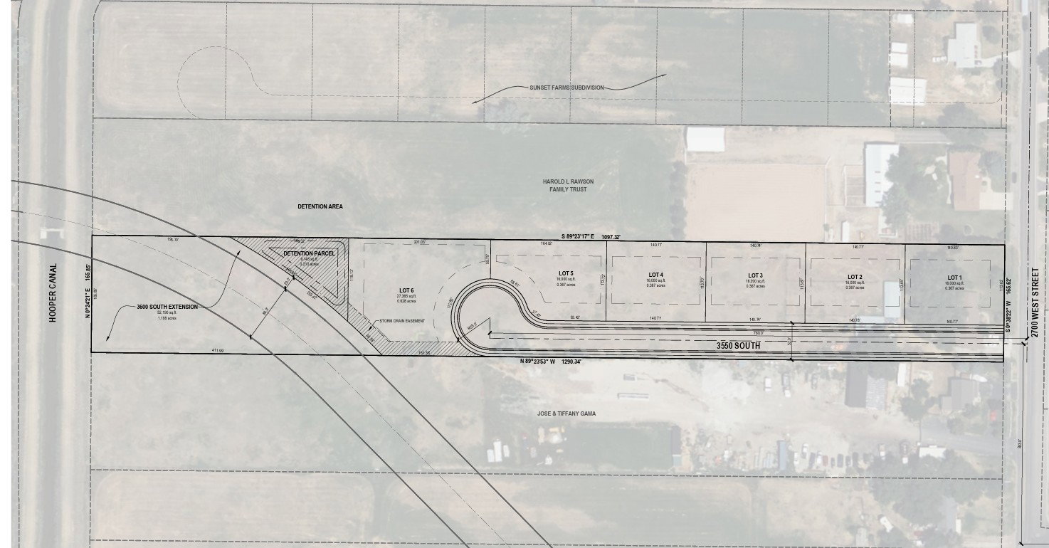 R2 ZONING LAYOUT WITH 6 HOME SITES
