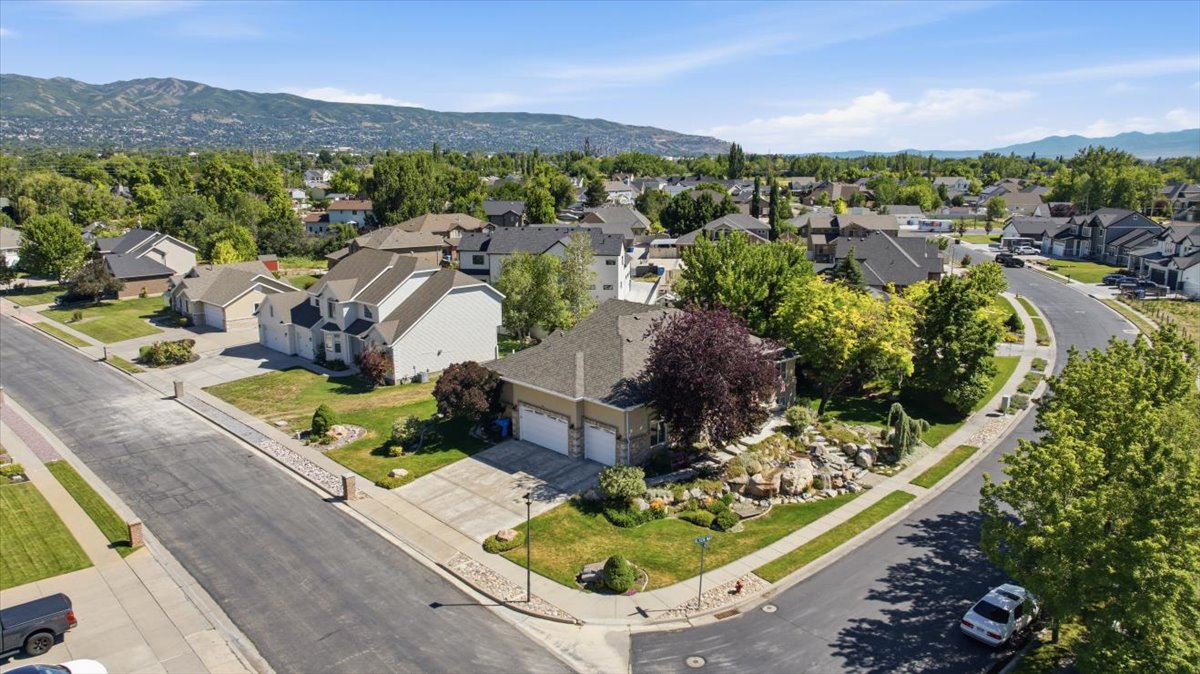 Residential neighborhood featuring paved streets and established landscaping