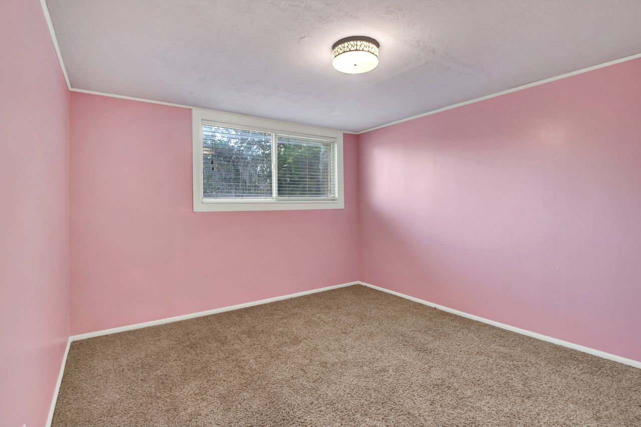 Basement bedroom