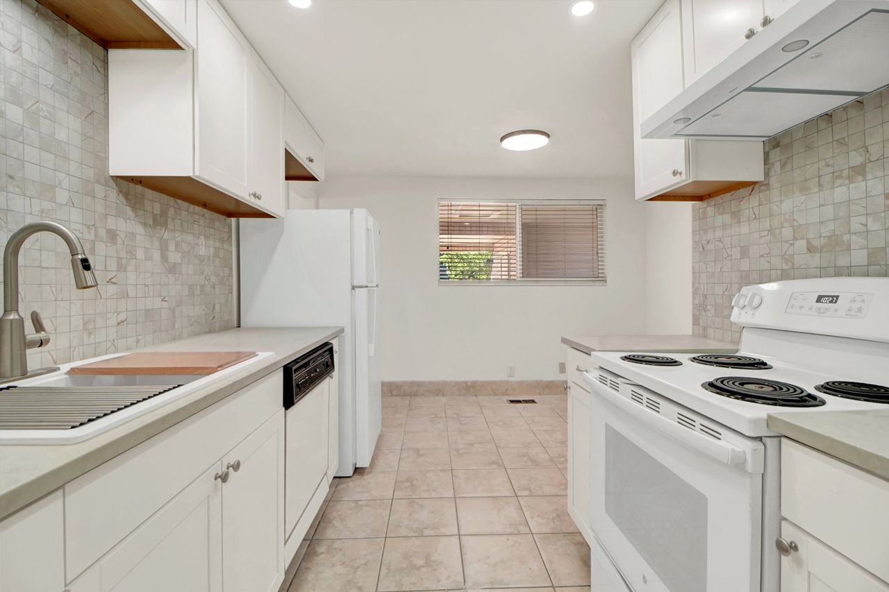 Kitchen has new cabinets, new granite counter tops.