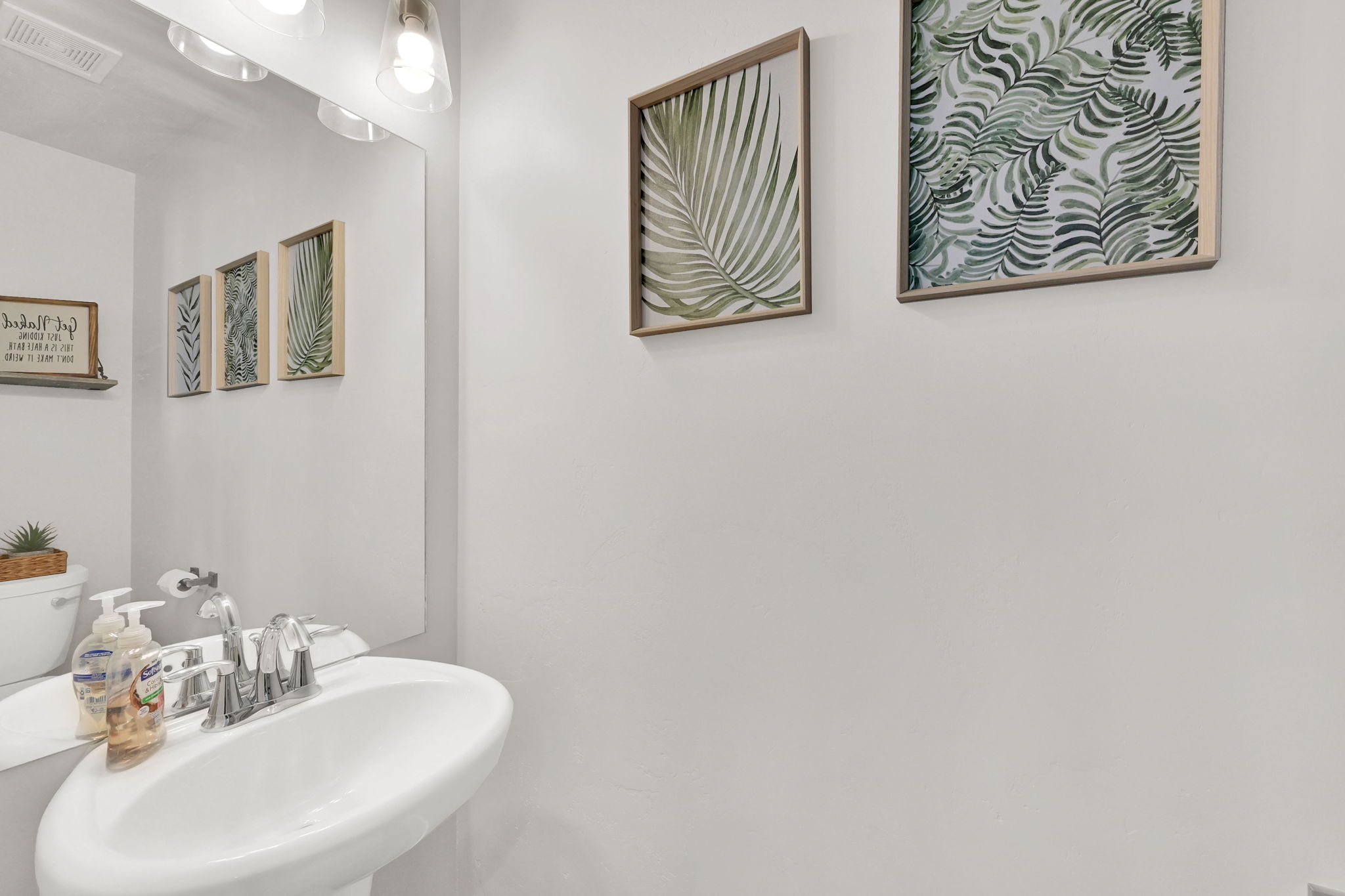 Main floor half bathroom