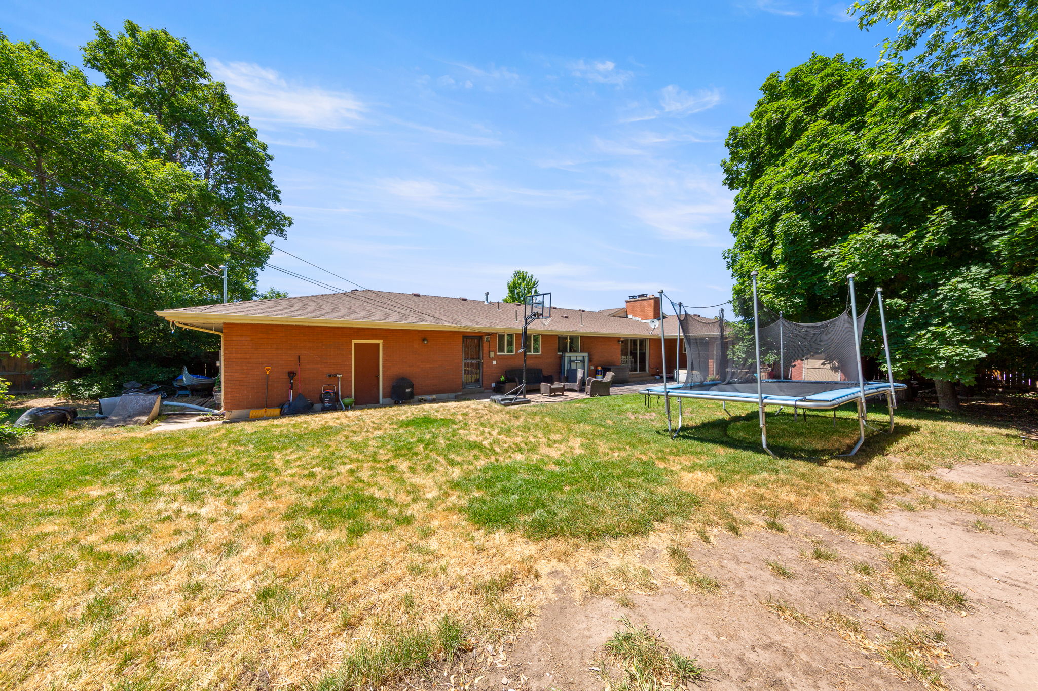 Back Yard and other Side of House!  Lots of space for recreation, gardens, and relaxing with Mountain air.