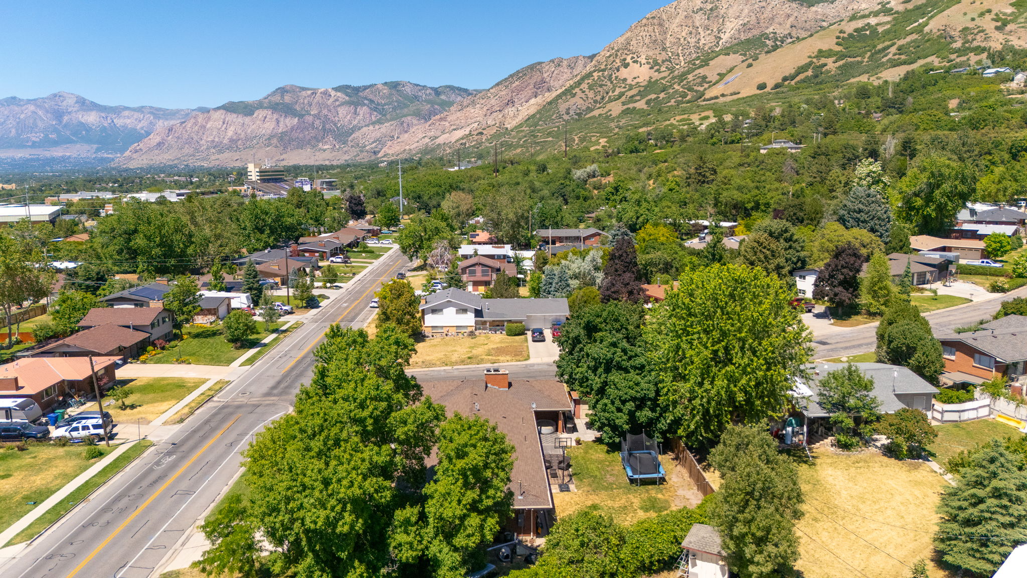 Aerial View  North along foothills to Weber State University!