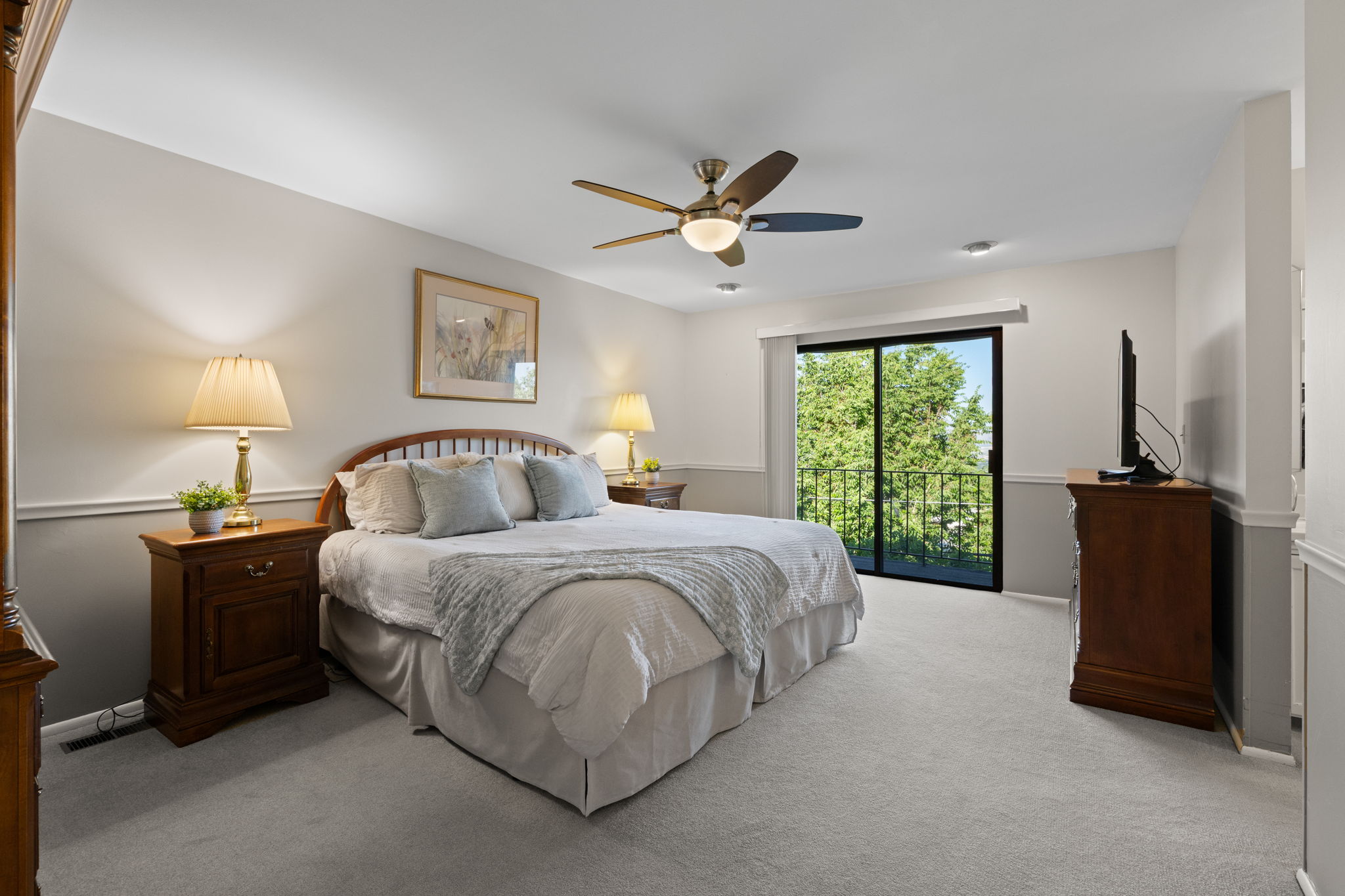 Primary Suite with sunset/city light views