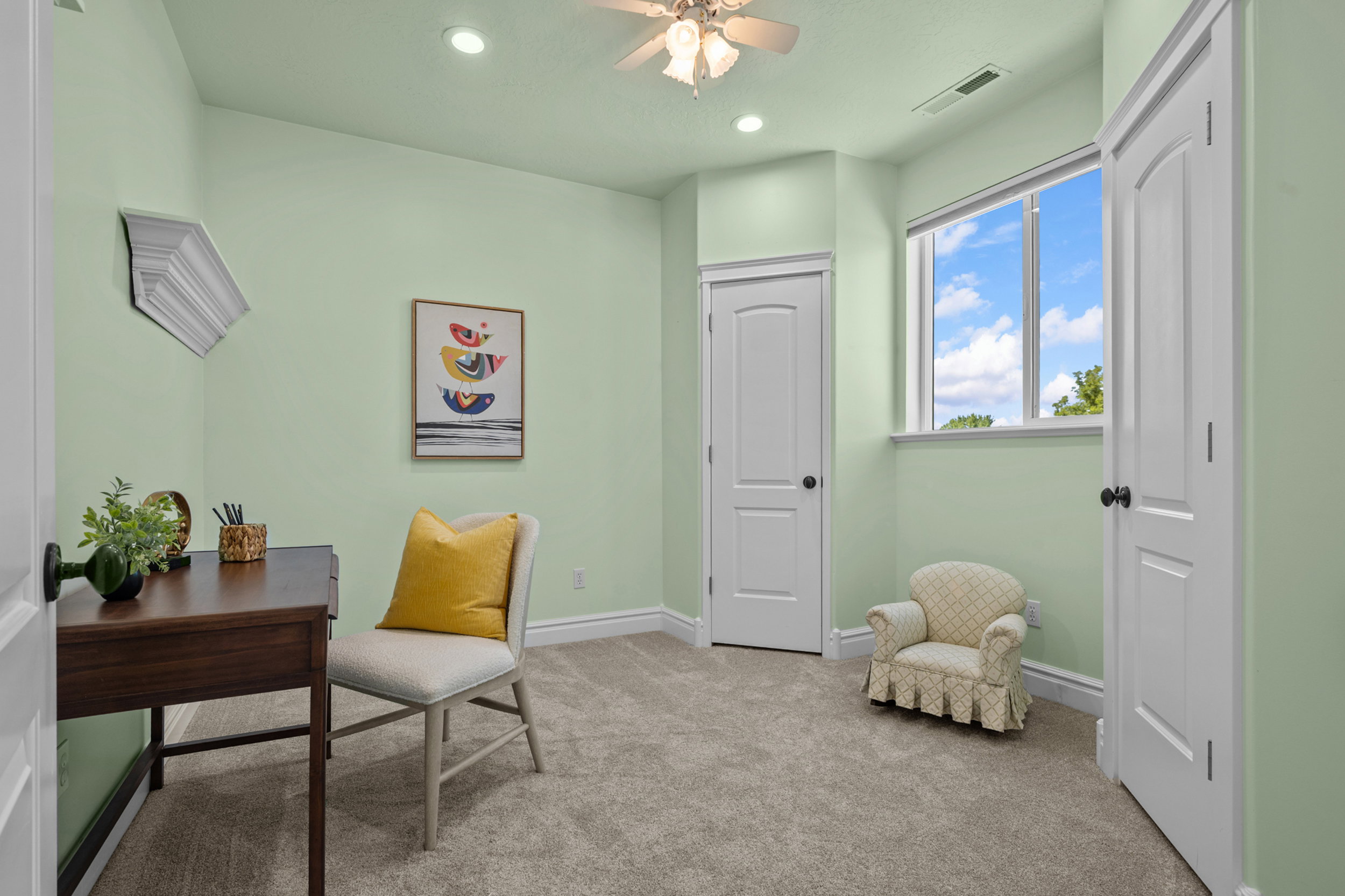 Attached bonus study, nursery, dressing room, etc.