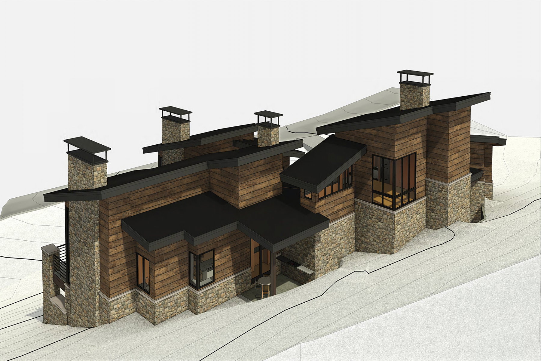 Exterior Rendering from Approved Plans