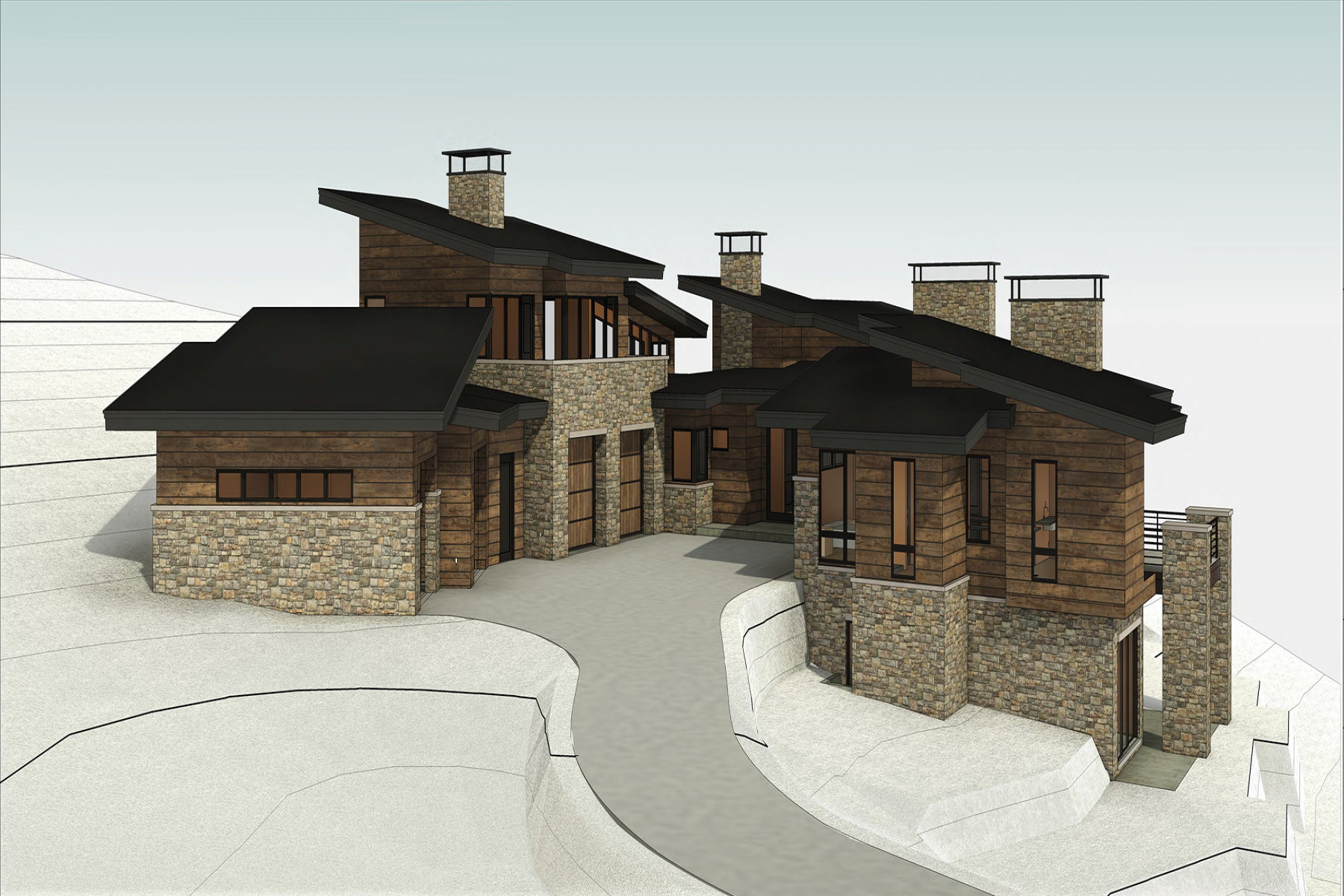 Exterior Rendering from Approved Plans