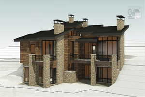 Exterior Rendering from Approved Plans