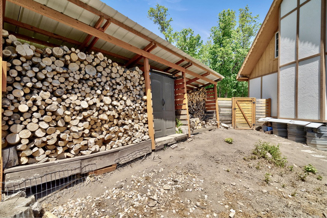 Fully stocked woodshed
