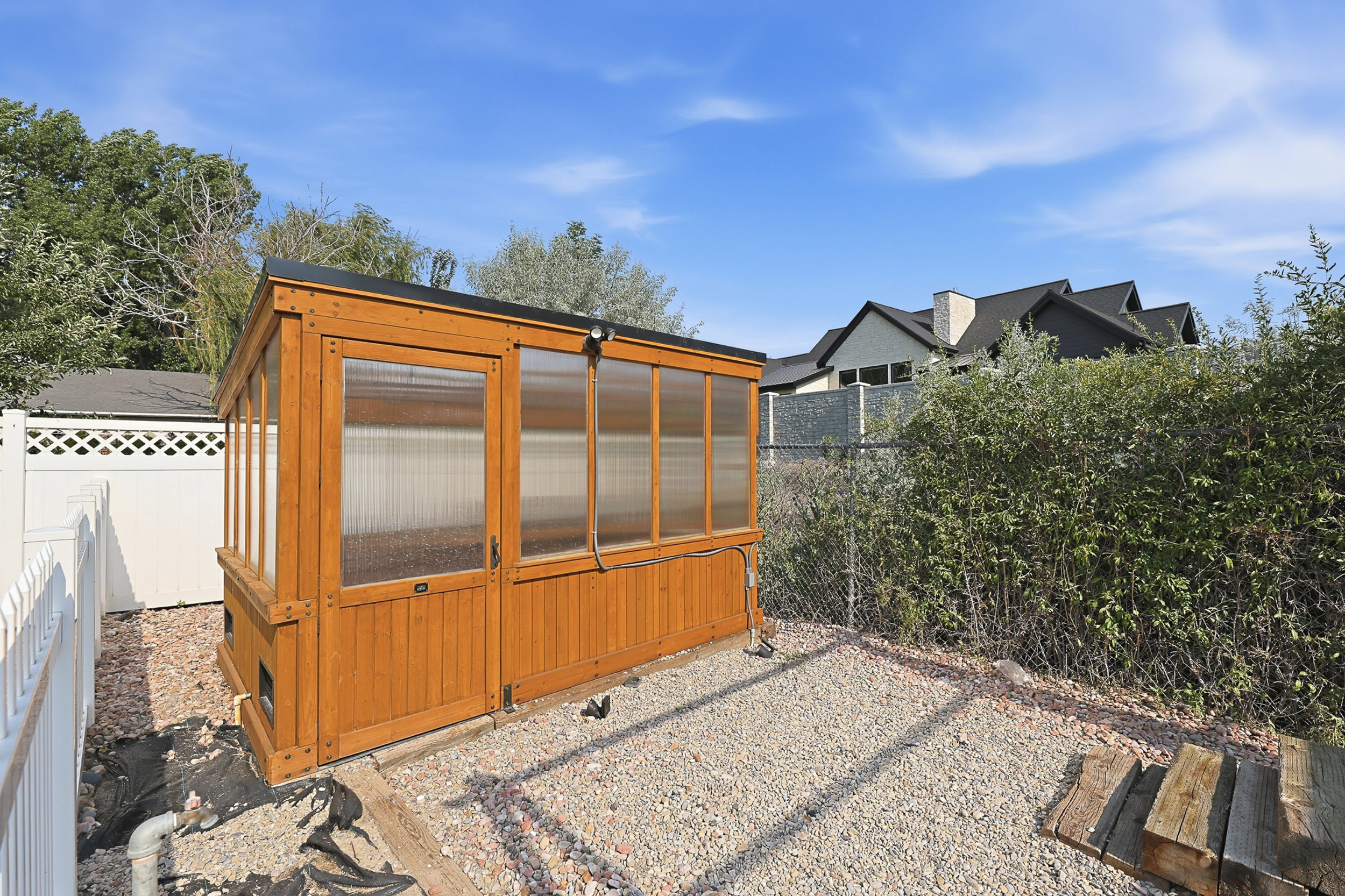 Greenhouse with power and water