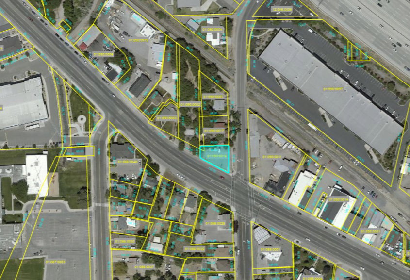 Property Parcel Map. Illustrating the property's location and boundaries within a larger area