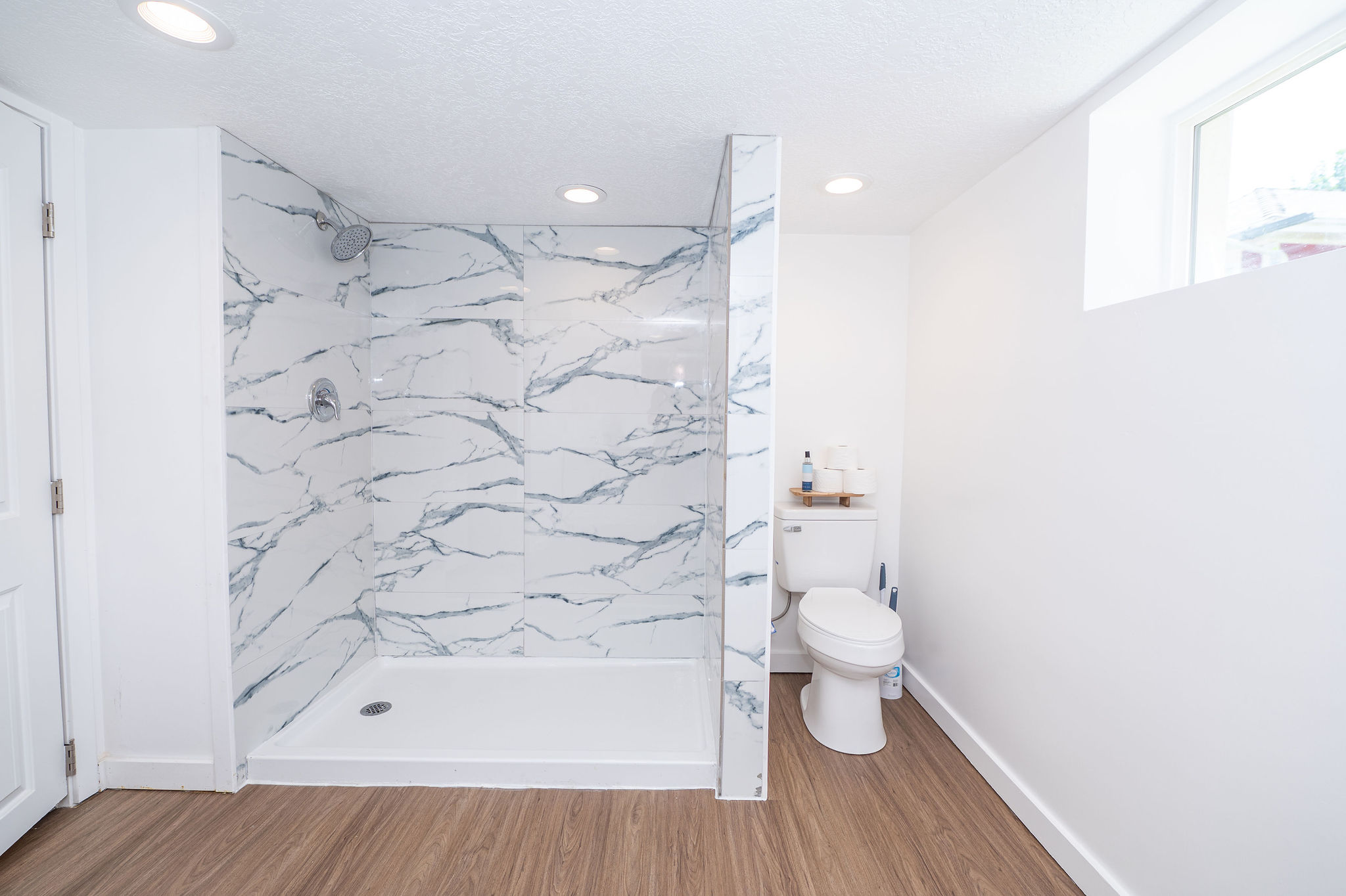 Downstairs bathroom walk in shower