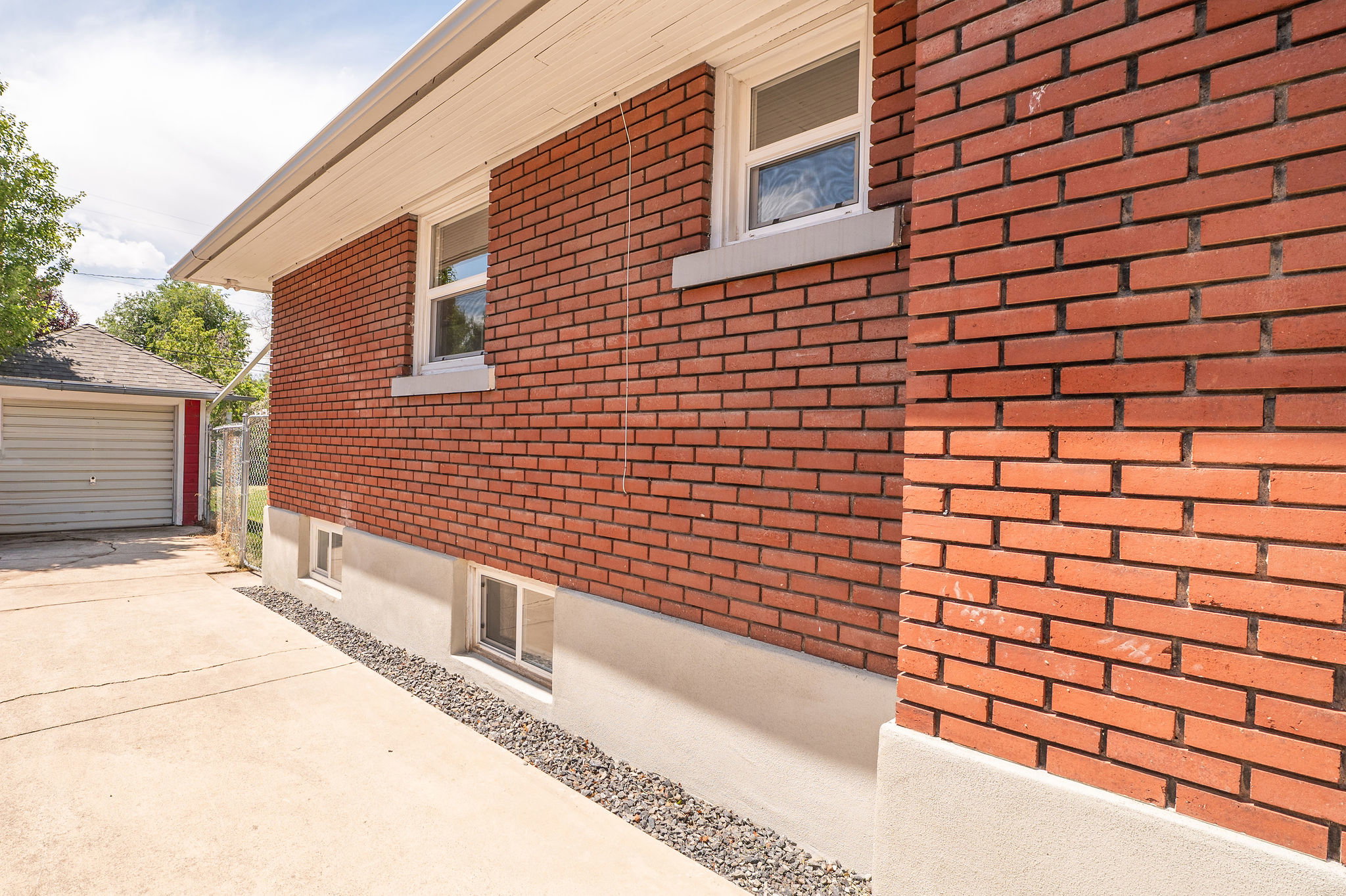 garage and driveway
