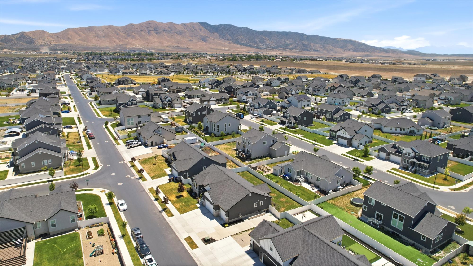 Expansive suburban development featuring numerous single-family residences