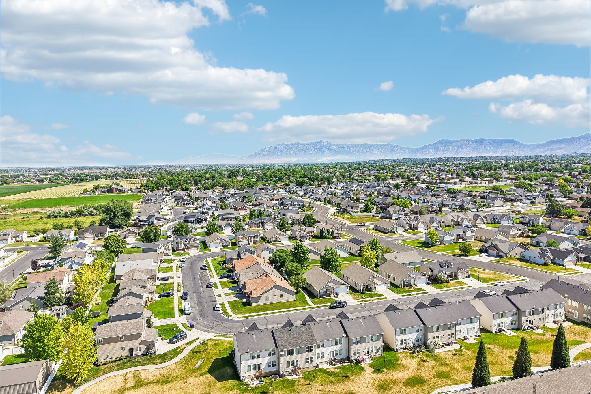 Expansive residential community featuring a variety of home styles