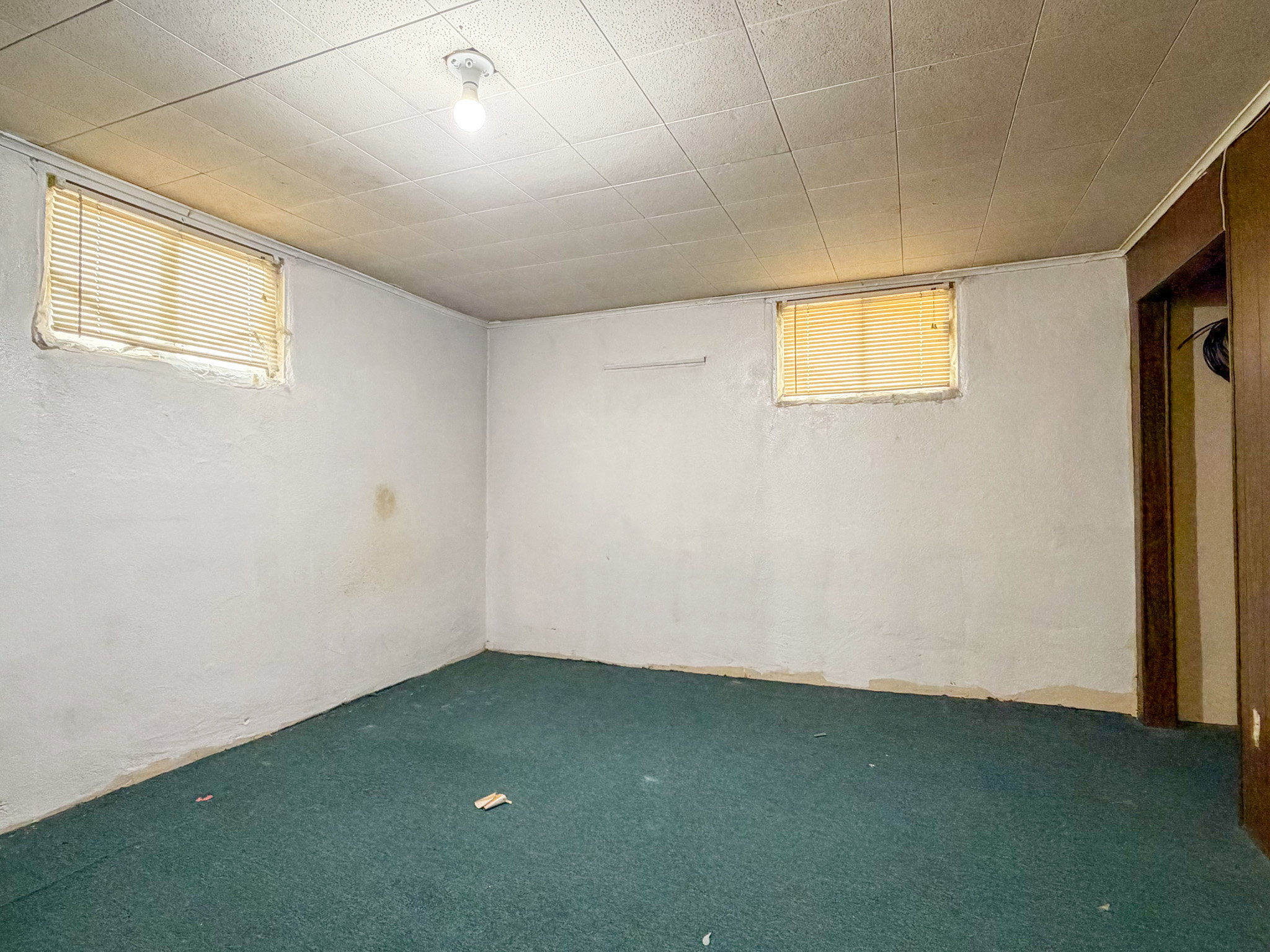 Basement bedroom