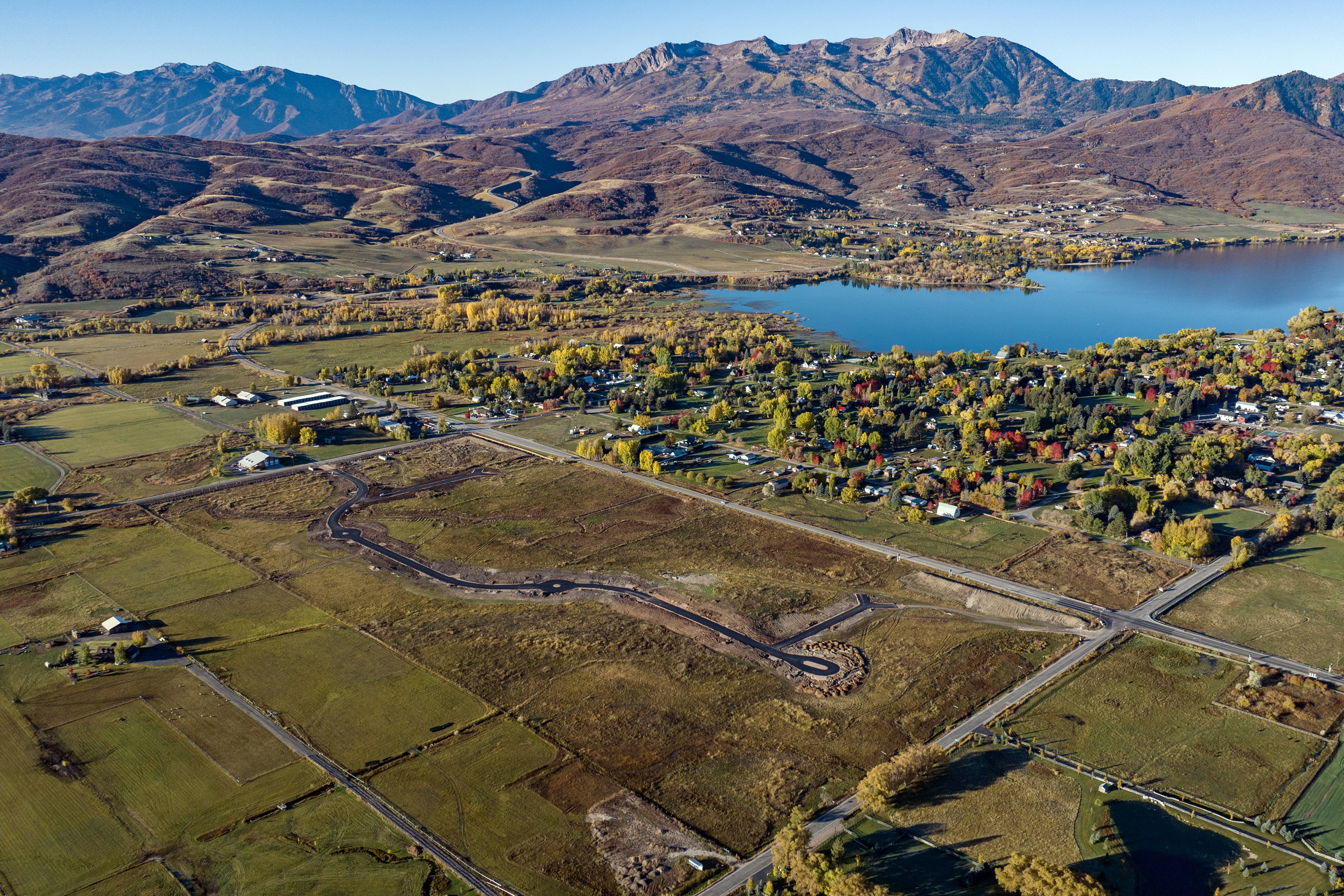 Expansive land parcel featuring established roads and infrastructure