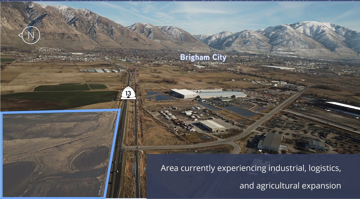 Expansive land parcel with direct frontage on a major highway, offering immediate access to transportation routes