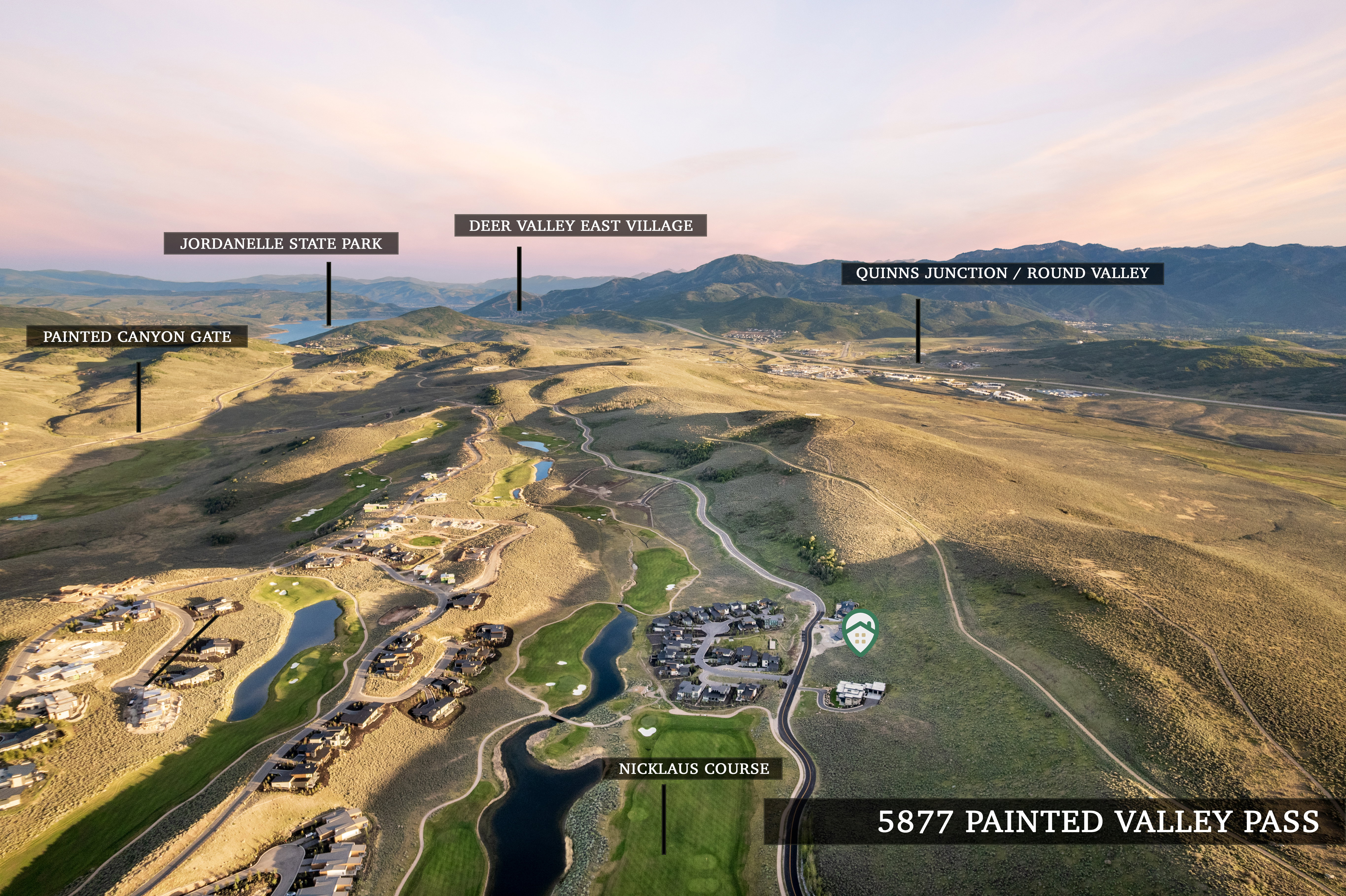 Aerial View. Illustrating the property's geographic situation and surrounding landmarks