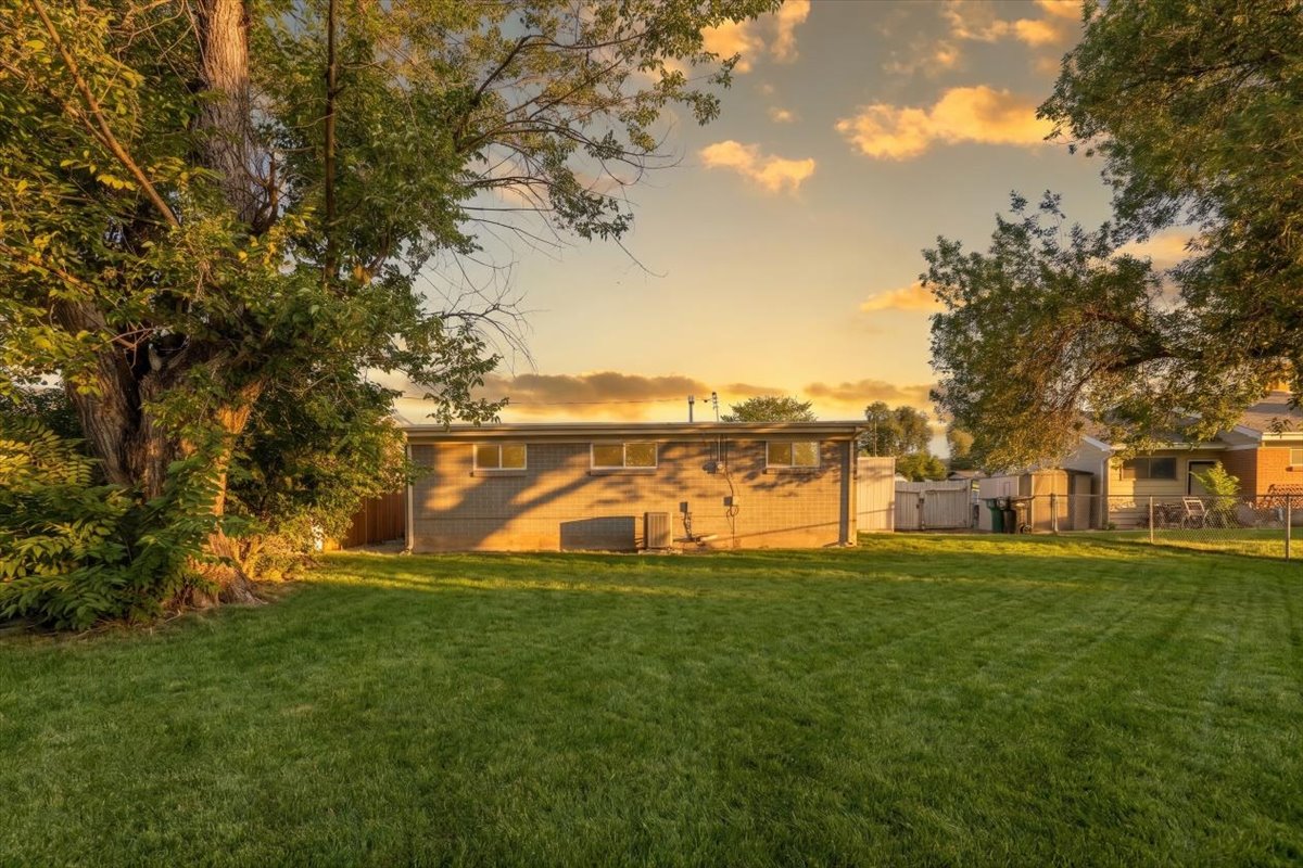 Expansive green lawn providing ample open space