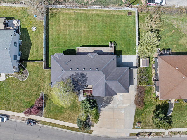 View from above of property