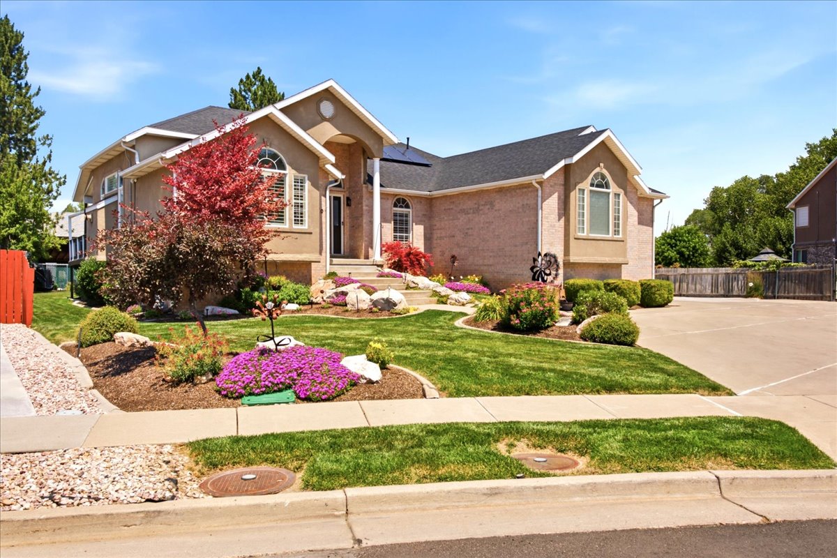 Nicely landscaped yard