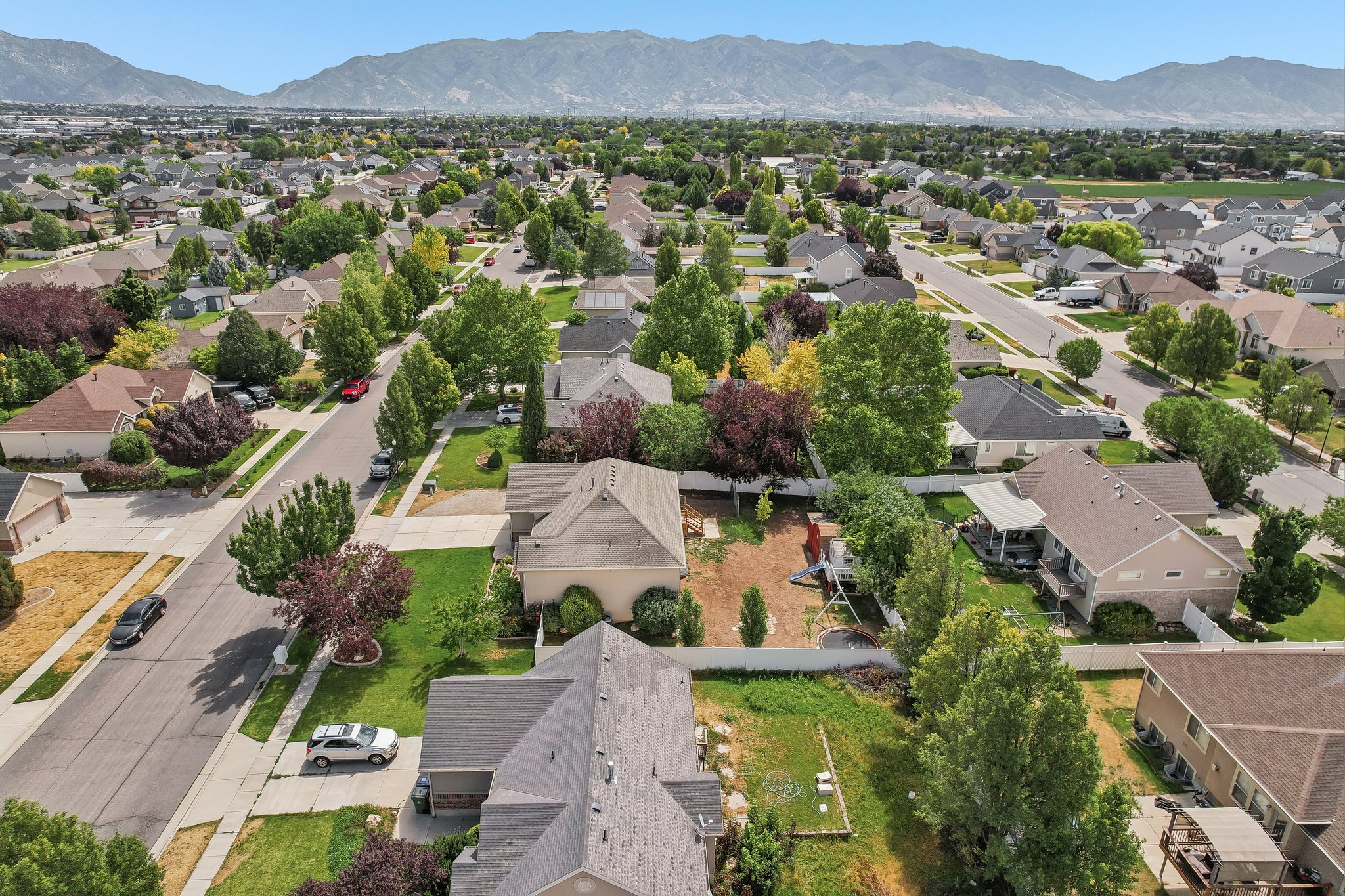 Residential neighborhood featuring detached homes on individual lots