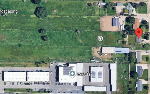 Aerial Map. Displaying the property's location and surrounding geographical features