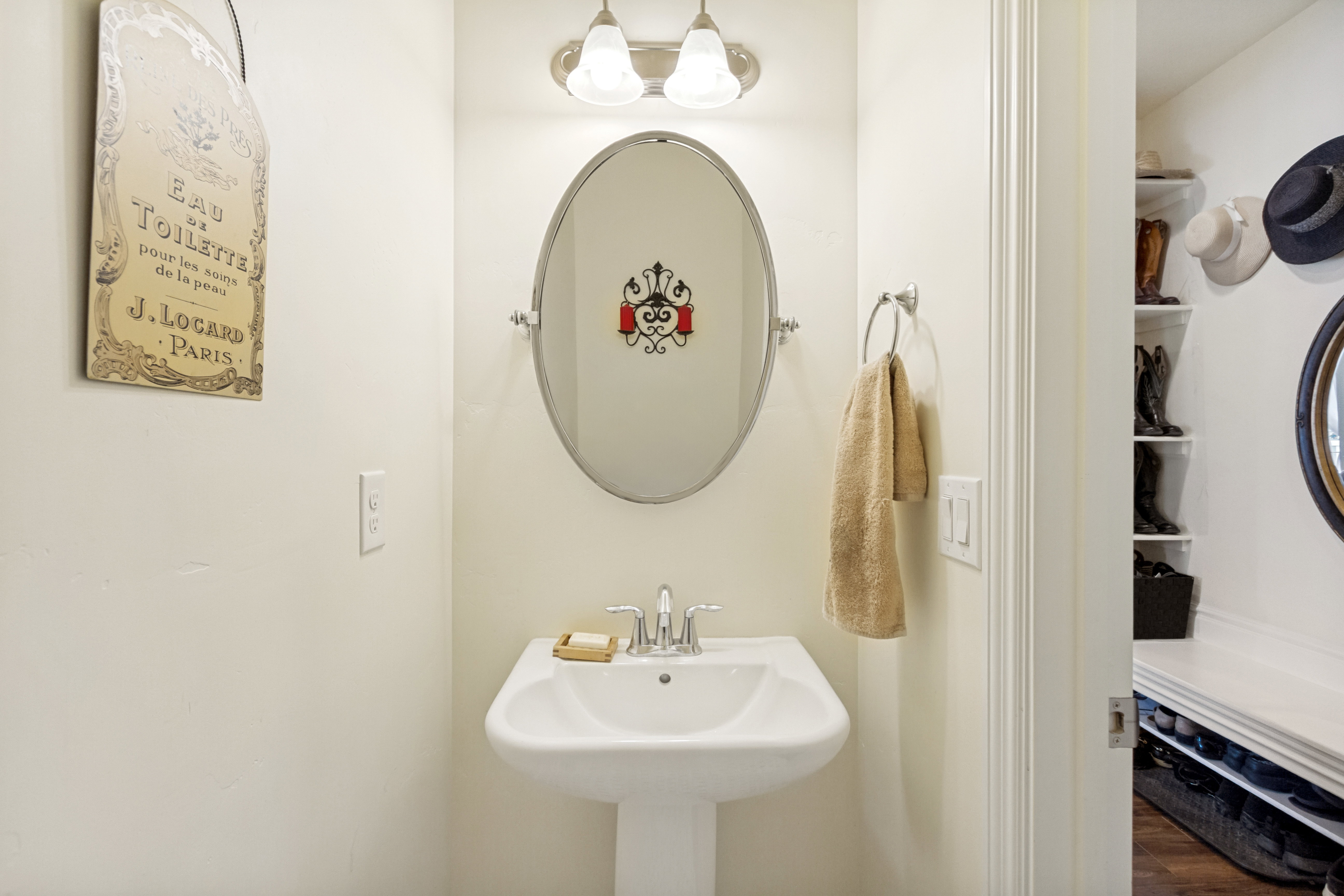 1/2 bath on main level