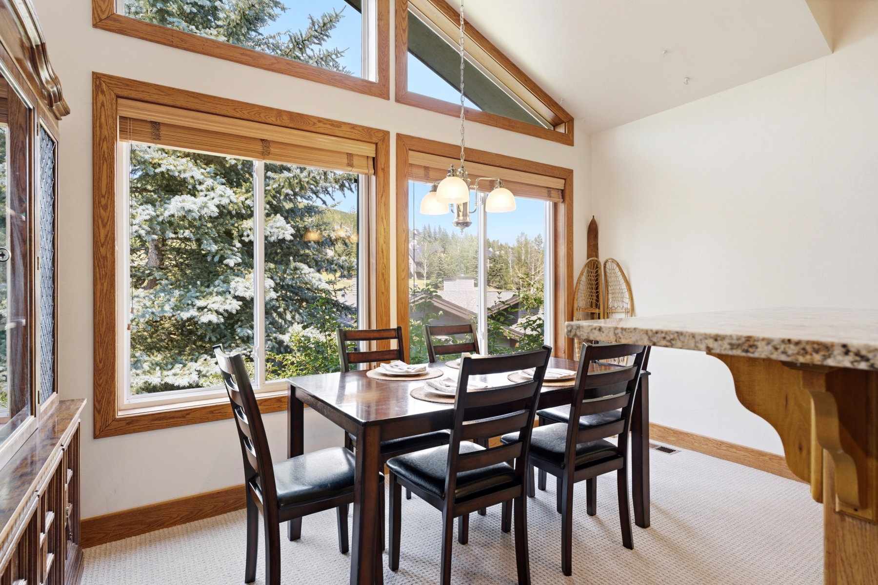 Vaulted ceilings with clerestory windows
