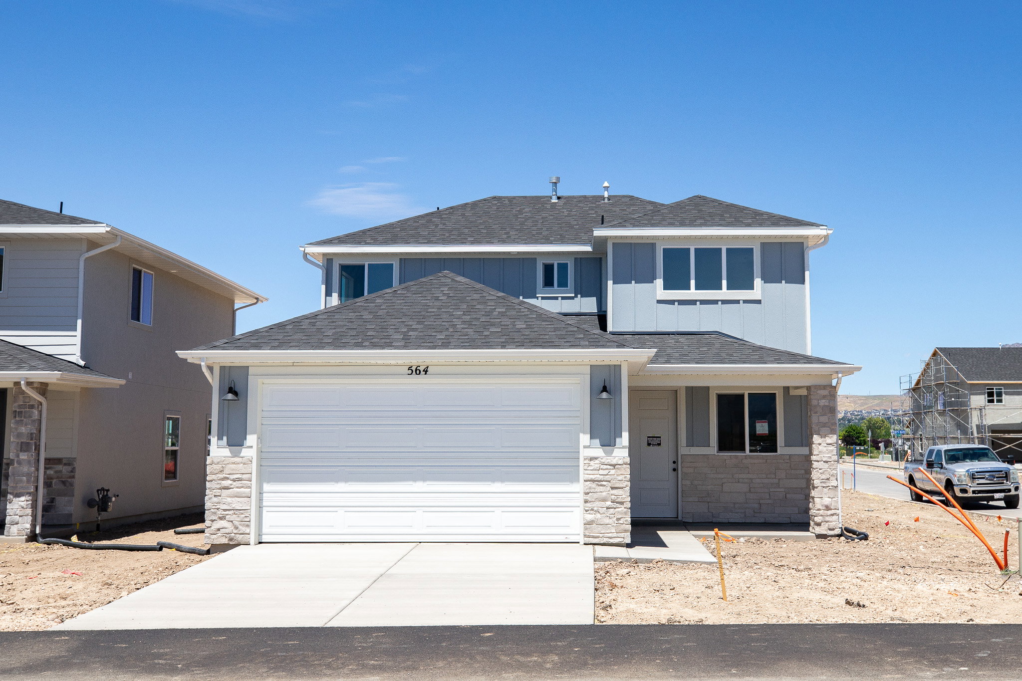 Front of the home (front yard landscaping will be installed).