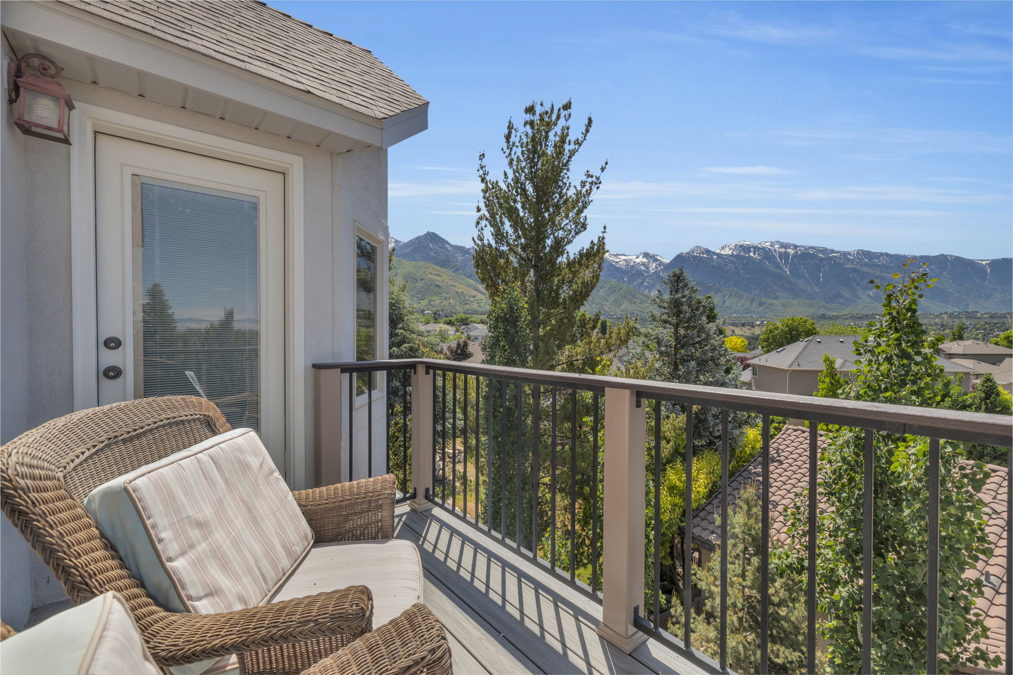 Private balcony off primary